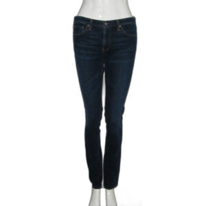 AG Jeans, 28, Premier, Dark Blue Wash, Mid/Low Rise Zipper fly, Skinny Straight